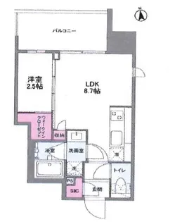 大阪府大阪市福島区福島8【マンション】の間取り