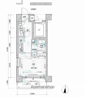 メインステージ押上IV【3階】の間取り