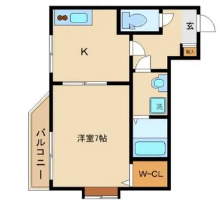 ラピスコート品川【4階】の間取り