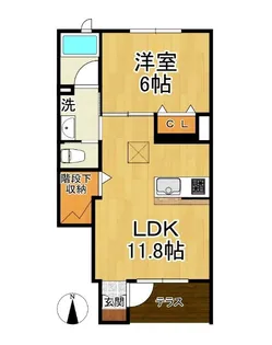 ルーチェ鎌倉【1階】の間取り