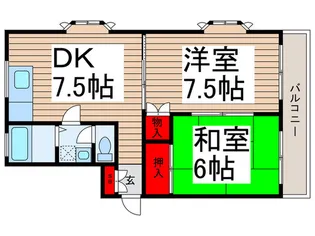 シャトルナカケイの間取り