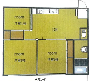 長丘不動産第2ビル【4階】の間取り