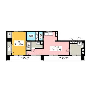 アムール八田【4階】の間取り