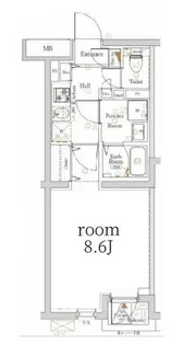 KNOTS TOBUNERIMA Sta.【1階】の間取り