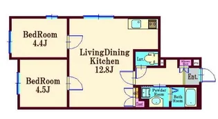 ボヌール大森東【3階】の間取り