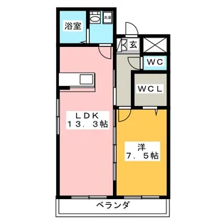 CALM21【2階】の間取り