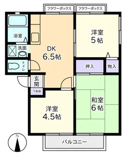 コット・ドゥ・レストC棟【1階】の間取り
