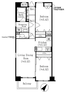 東京都港区赤坂6【マンション】の間取り