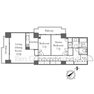 六本木ファーストプラザ【9階】の間取り