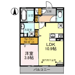 フローリッシュ【2階】の間取り