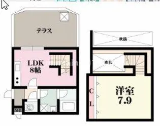 ウエストキャピタル梅田【8階】の間取り