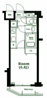 ガーラ・ヒルズ目黒東山【1階】の間取り