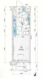メインステージ横濱黄金町【5階】の間取り