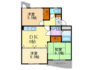 カーサOBATA【3階】の間取り