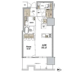 ザ・ファインタワー久屋大通【4階】の間取り