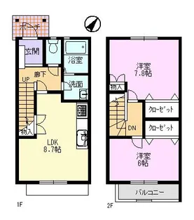 コスモ21 A棟の間取り
