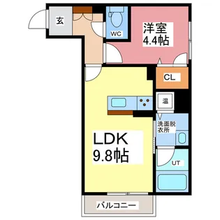 シエル スラン【1階】の間取り