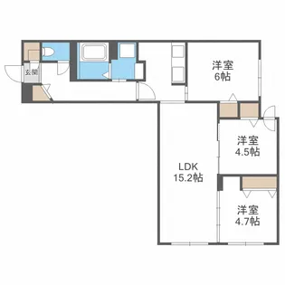 Comfy栄通【1階】の間取り