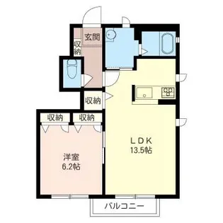 シャーメゾン・アトリオII【1階】の間取り