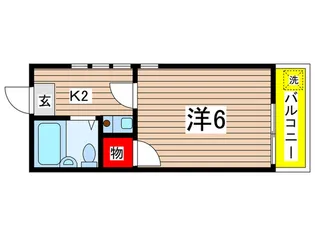 シャト-稲城【2階】の間取り