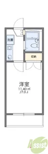 レオパレス松田【2階】の間取り