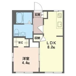 ハイムブルンネン【1階】の間取り