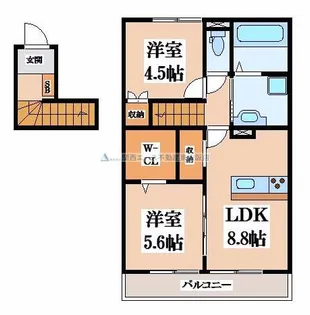 ローゼラルジュA棟【2階】の間取り