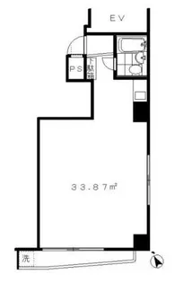 パルム四谷【10階】の間取り