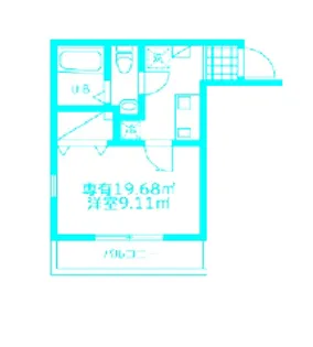 モンステラ新羽A【1階】の間取り