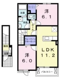 サンライトグレイスI【2階】の間取り