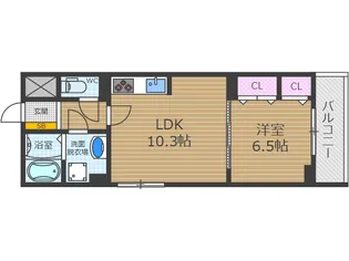 ハイダウェイホーム茨木【1階】の間取り