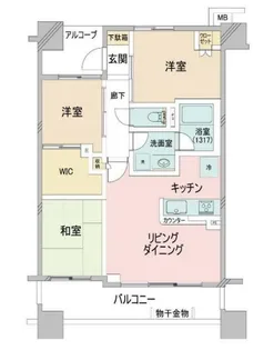 ナイス・エス・アリーナ川崎駅前通【3階】の間取り