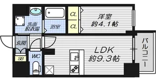 ソルテラスOSAKA塚本【7階】の間取り