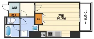 エトワール北新地【7階】の間取り