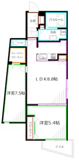 Branche阿佐ヶ谷【1階】の間取り
