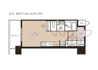 S_noie (大阪市住まい公社)【12階】の間取り