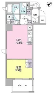 フレアージュ恵比寿【6階】の間取り