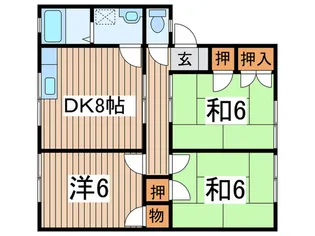 コ-ポキャッスル【1階】の間取り