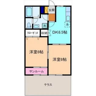 ミモザ5【1階】の間取り