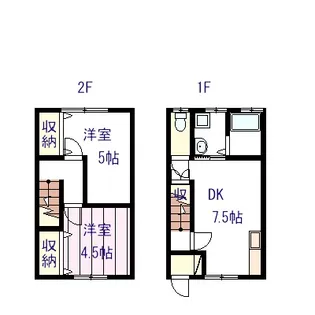ローサ花園Aの間取り