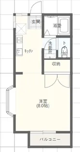 瀧内コーポII【1階】の間取り