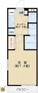 エスポワールUJO【1階】の間取り