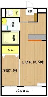 アンジューIX【1階】の間取り