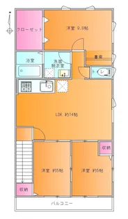 南原センチュリー21B棟【2階】の間取り