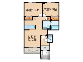 プレシャスメイツ【1階】の間取り
