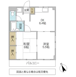 エステート寺田【1階】の間取り