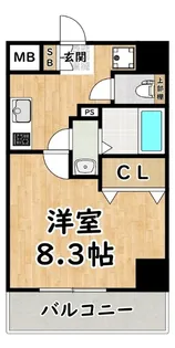 MELDIA CREST TAPP新大阪WEST【10階】の間取り