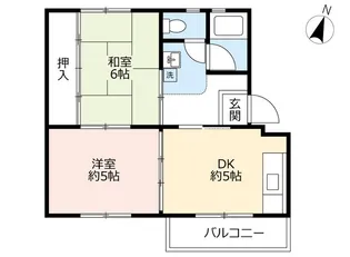 UR江南【5階】の間取り
