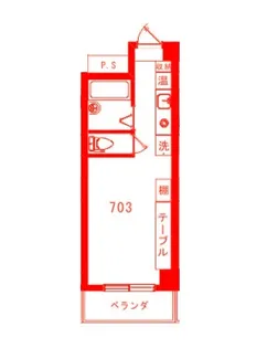 ノイエヨコスカ1番館【7階】の間取り