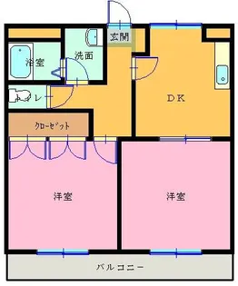 ロマネスク【2階】の間取り